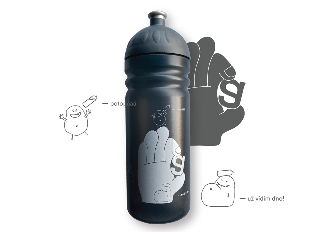 Zdravá lahev® - antracit, 0,7l