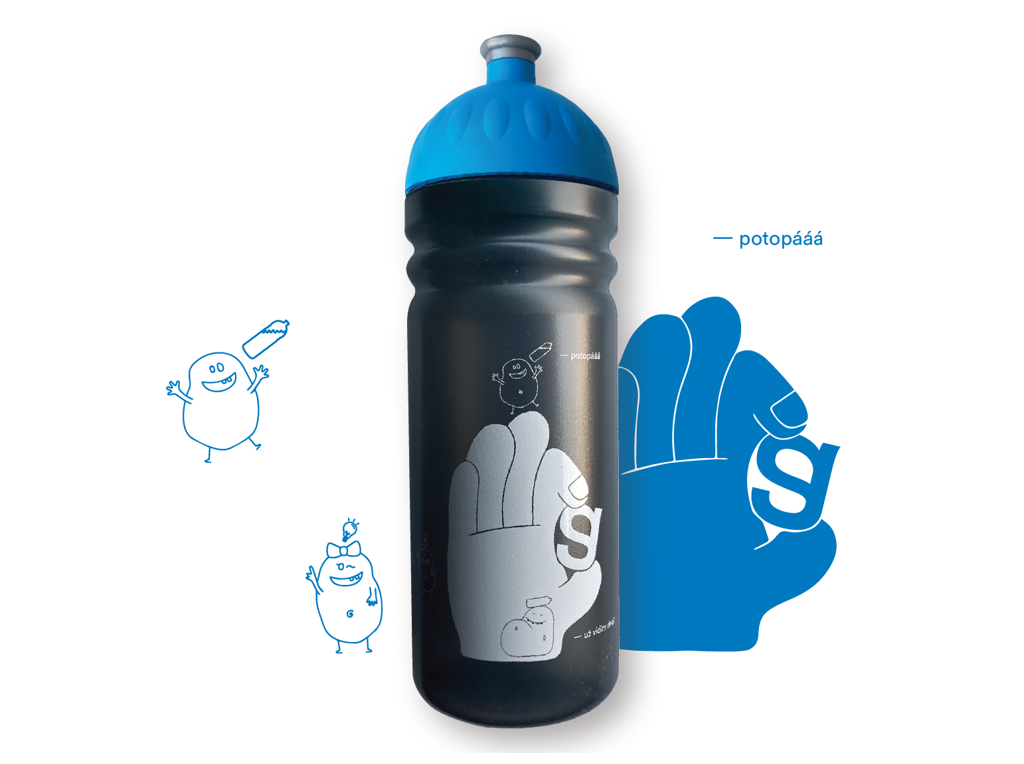 Zdravá lahev® - modrá,  0,7l